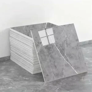 High Glossy Self Adhesive Wall Decoration Home Decor Marble Tile Sticker Wallpaper Geometric Pattern Waterproof