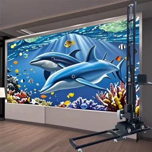 High Precision Art Wall Printer With DX10 Printhead High Speed Mural Printing Wall Printer