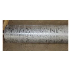 High Precision Stainless Steel Embossing Roller for Paper Plastic Leather Textile PVC Embossing Machine