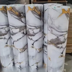 High Quality 3D Marble Pattern Waterproof PET Foam Self adhesive Interior Decoration Wall Sticker