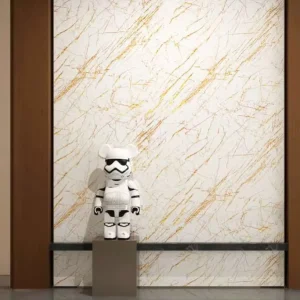 High Quality 3D PE Foam Waterproof Glossy Geometric Pattern Self Adhesive Wallpaper for Living Room & Bathroom