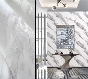 High Quality Customized Matte Vinyl PVC Waterproof Wallpaper for Bedroom Dining Hotel Use with 5 Year Warranty