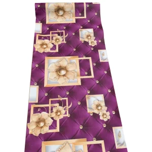 High Quality Flower Wallpaper Bedroom Living Room Dining Room Hotel Luxury Wallpaper 3D Modern Purple Wallpaper