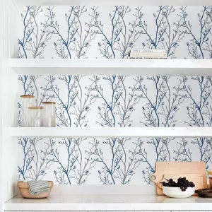 High Quality Modern Self-Adhesive Waterproof PVC 45cm Wall Paper Direct Factory Supply Floral Pattern Wallpaper