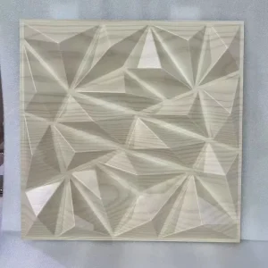 High Quality Modern Waterproof 3D PVC Wall Panel with Colored White Design for Bedroom and Living Room Decoration