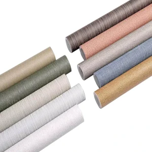 High Quality New Design Fireproof Waterproof Kitchen Outdoor Home Decor Vinyl PVC Wallpaper Rolls Embossed Fashion Hotel Wall