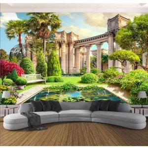 High Quality Non Self Adhesive Bedroom Wallpaper Wall Paper Colorful Mural