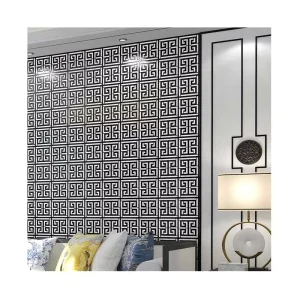 High Quality Non Woven Wall Paper Modern Bedroom Wallpaper Black and White Embossed Wallcovering