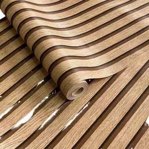 High Quality Stripe Self Adhesive 3D Modern Design Wallpaper for Home Interior Decoration