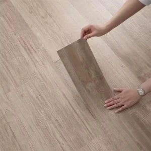 High Quality Waterproof Easy Install Wood Look Self-Adhesive PVC Vinyl Flooring Tiles for Living Room