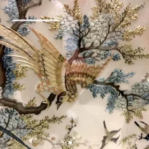 High end Customized Hand painted Embroidered Wallpaper Home Decor