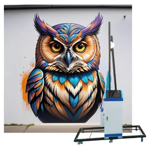 Highly Durable Vertical Painting Machine UV 3D Wall Mural Printer Intelligent Painting Machine