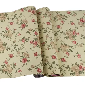 Home Decor 3D Flower Pattern Wallpaper for Living Room Vinyl Peel and Stick Wallpaper