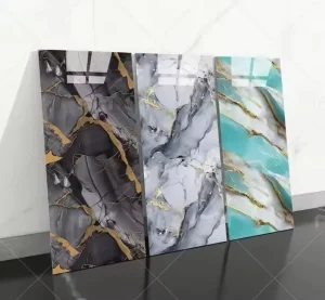 Home Decor PVC Marble Wall Sticker Waterproof Wallpaper Decorative Foam Wall Sticker