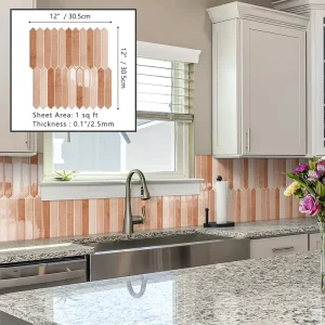 Home Decor Wall Sticker Removable Waterproof Wall Tile Self Adhesive Peel and Stick PVC Wall Tiles