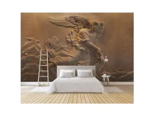 Home Decoration Custom Mural Embossed Beautiful Wallpaper
