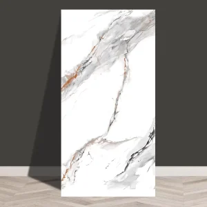 Home Decoration Glossy PE Foam 3D Marble Tiles Waterproof Moisture Proof Peel and Stick Modern Wall Sticker