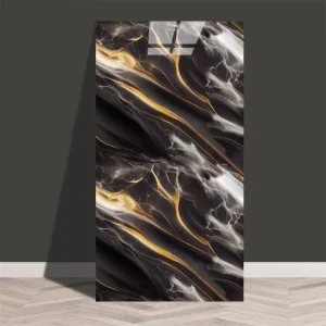 Home Decoration Glossy Vinyl Foam 3D PVC Marble Tiles Wall Sticker Peel and Stick Wallpaper Wall Papers