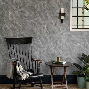Home Decoration Glossy Vinyl Foam 3D PVC Marble Tiles Wall Sticker Peel and Stick Wallpaper Wall Papers
