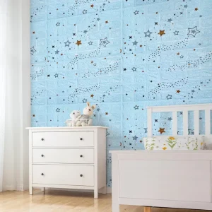 Home Decoration Living Room Wallpaper Self Adhesive 3D 70*77cm Wall Paper 3D Sticker