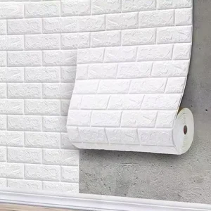 Home Decoration Self Adhesive Wallpaper Xpe Pe Foam Wall Sticker 3D Wallpaper