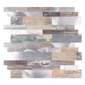 Home Decorative Striped Wood Grain PVC Wall Panel Self Adhesive Wallpaper for Wall