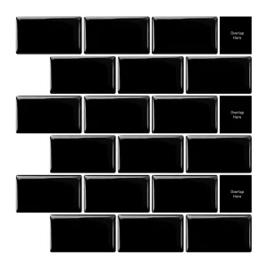 Home Decorative Wallpaper Self Adhesive Peel and Stick Tile Backsplash