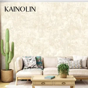 Home Decore Supplier Vinyl Wallpaper for Home Decoration Beige Wallpaper