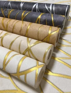 Home Interior Wallpaper 3D Geometric Pattern Modern Design Wallpaper Home Decor