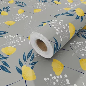 Home Modern Waterproof Mold Proof PVC Geometric Peel & Stick Wallpapers for Kitchen Bathroom Hotel Household Use