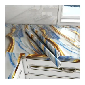 Home PVC 3D Self-Adhesive Sticker Wallpaper Marble Removable Roll