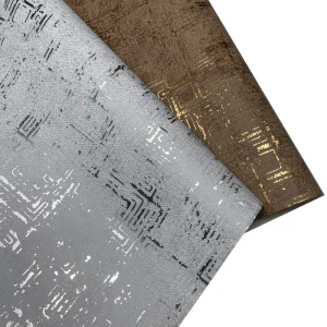 Home Texture Vinyl Wallpaper Metal Glitter Wallpaper Pvc Metallic Wallpaper Silver Foil 3D Metallic Wallcovering