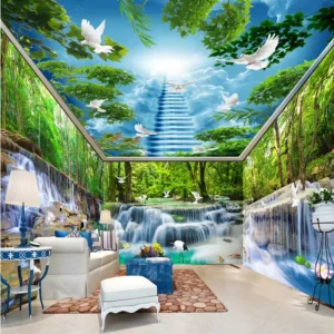 Home Wallpaper Design 3D Wallpaper Mural Velvet Wall Wallpaper