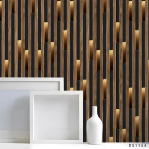 Home Wooden Grain Wallpaper 3d Modern Design Textured Wood Effect Wallpaper Rolls