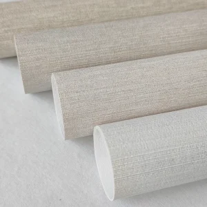 Horizontal Texture 20oz Sturdy Durable PVC Waterproof Modern Scrim Backing Vinyl Wallpaper for Hotel and Household Use