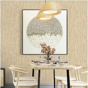 Hotel Engineering Non-woven Wallpaper Solid Color Japanese Linen Texture Bedroom Living Room Wallcovering 0.53X9.5M