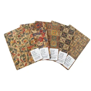 INFOCORK Factory Promotion 0.4mm Printed Portugal Real Cork TC Fabric Leather Cork Sheet