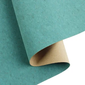 INFOCORK Light Blue Portugal Grainy Cork Fabric Synthetic Faux PU Leather for Cork Purses Wallets Bags and Shoes Eco Friendly