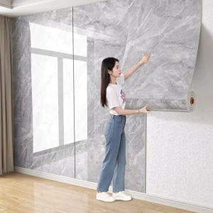 IXPE 3D Marble Wall Panel Self Adhesive Waterproof Wallpaper for Hotels