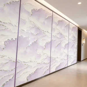 IXPE 3D Marble Wall Panel Self Adhesive Waterproof Wallpaper for Hotels