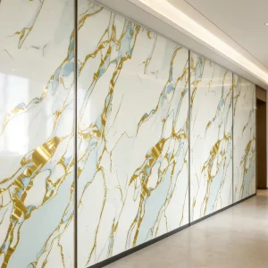 IXPE 3D Marble Wall Panel Self Adhesive Waterproof Wallpaper for Hotels