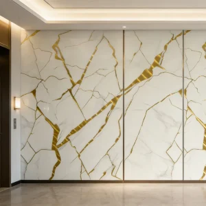 IXPE 3D Marble Wall Panel Self Adhesive Waterproof Wallpaper for Hotels