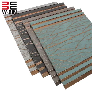 Indian PS Wall Panel Charcoal Panel Louvers Indoor Decoration PS Wall Cladding With Fast Shipping