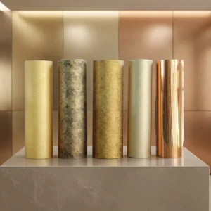 Indoor Membrane Decorative Film Foil With Metallic Color