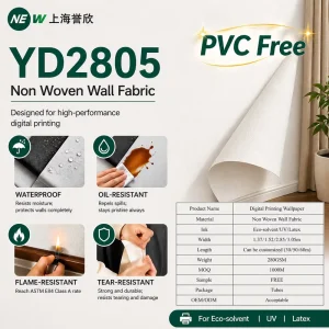 Indoor/Outdoor Modern American European Waterproof Fire-proof Printable Wallpaper DIY Color Wall Covering Wide Format Wall