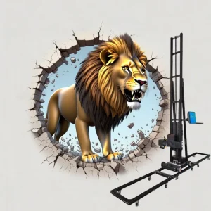 Industrial Compact WP2500 Zeescape HJ Jet Automatic Vertical TWF 1000 3D AI Vertical Mural Wall Printer