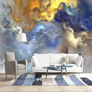 Industrial Geometric Waterproof Bedside Background Wallpaper Living Room Sofa Wall Cloth KTV Bar Live Photo Seamless Fabric