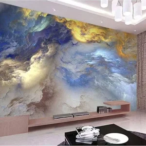 Industrial Geometric Waterproof Bedside Background Wallpaper Living Room Sofa Wall Cloth KTV Bar Live Photo Seamless Fabric