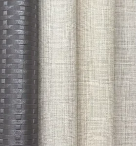 Institutional Grade Fireproof Wallpaper 15oz Waterproof PVC Vinyl for Hotels Villas Hospitals and Commercial Spaces