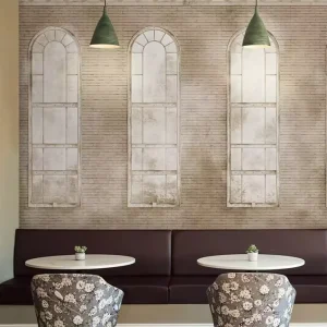 Interior Decoration European Design Waterproof Linen Mural Wallpaper for Bedroom Fireproof Moisture Proof Easy DIY Installation